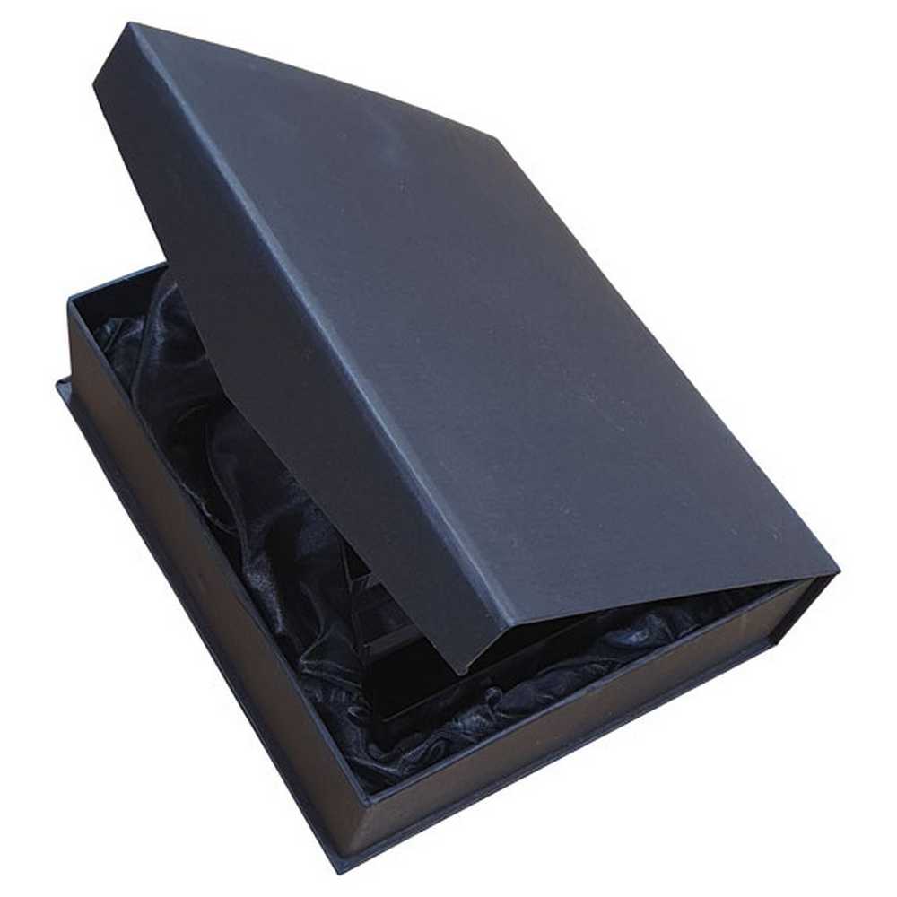 Clear Glass Offset Diamond Plaque Award On Black Base