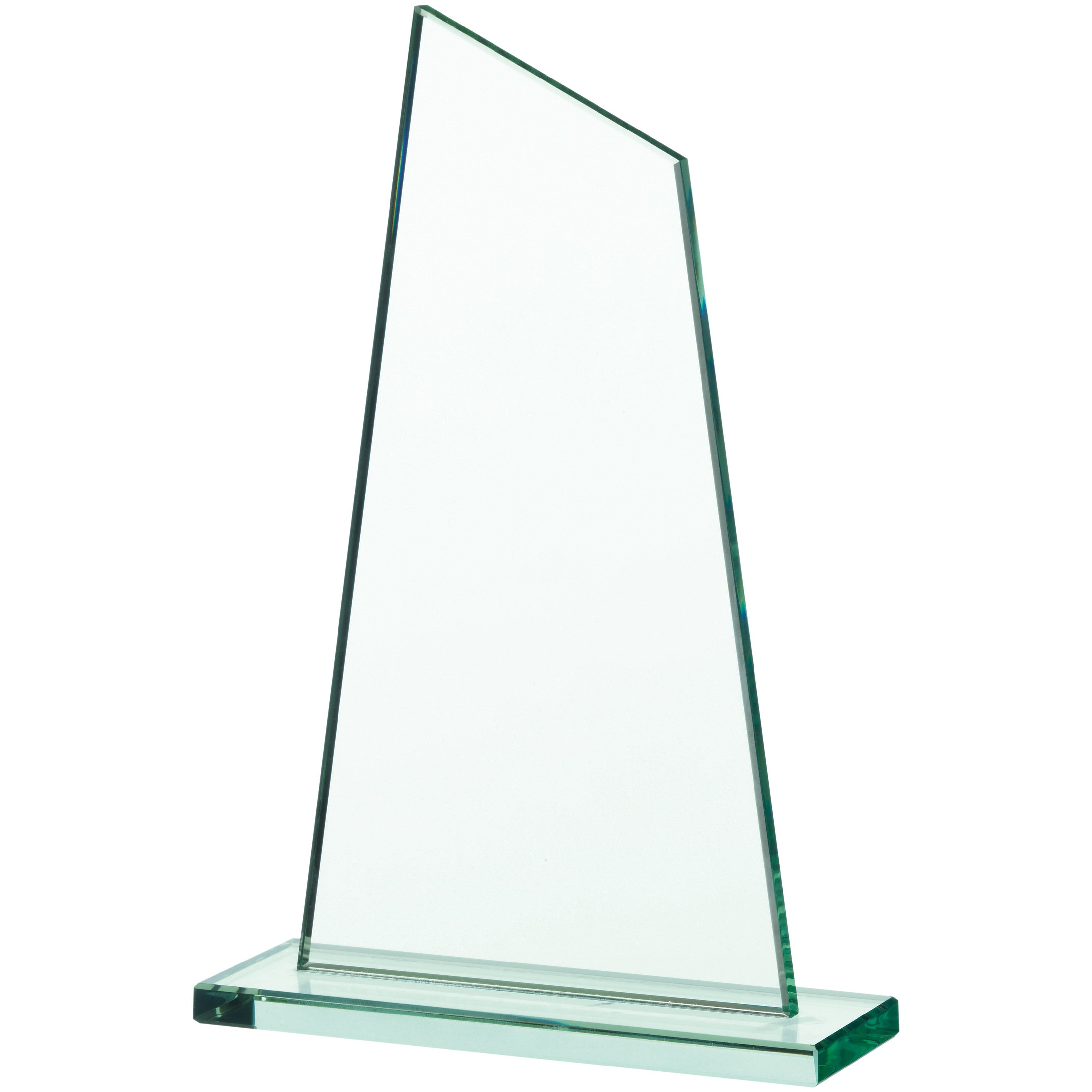 Jade Glass Sail Plaque Award (CLEARANCE)