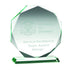 Engraved Octagon Jade Glass Award (CLEARANCE)