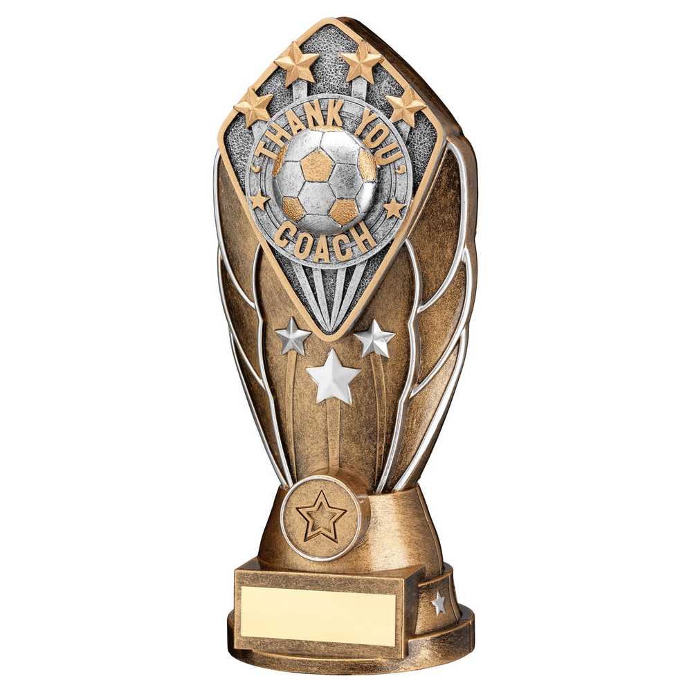 Diamond Column Football Thank You Coach Trophy