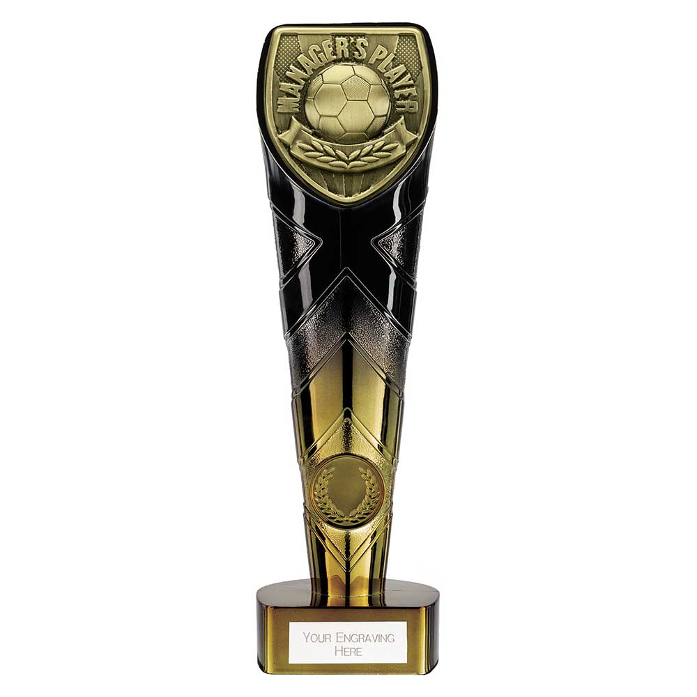 Fusion Cobra Managers Player Football Trophy (Black/Gold)