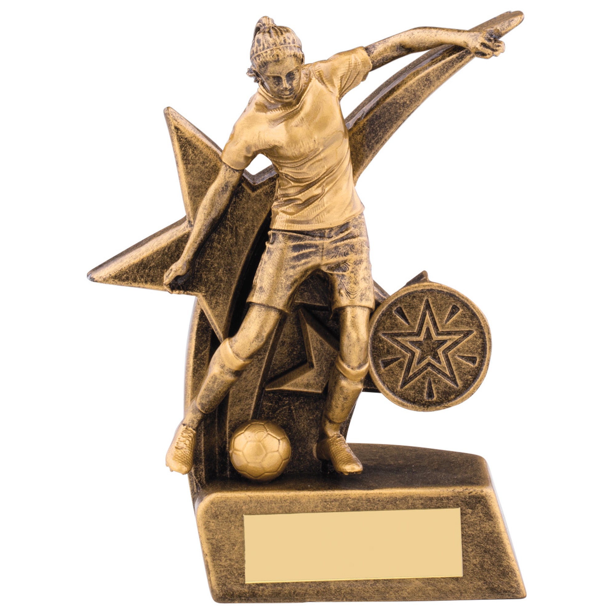 Zodiac Female Football Player Resin Award (CLEARANCE)