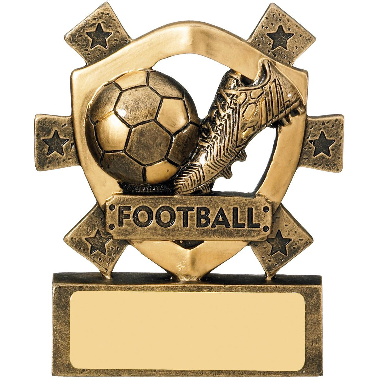 Football Mini Shield 8cm Trophy (CLEARANCE)