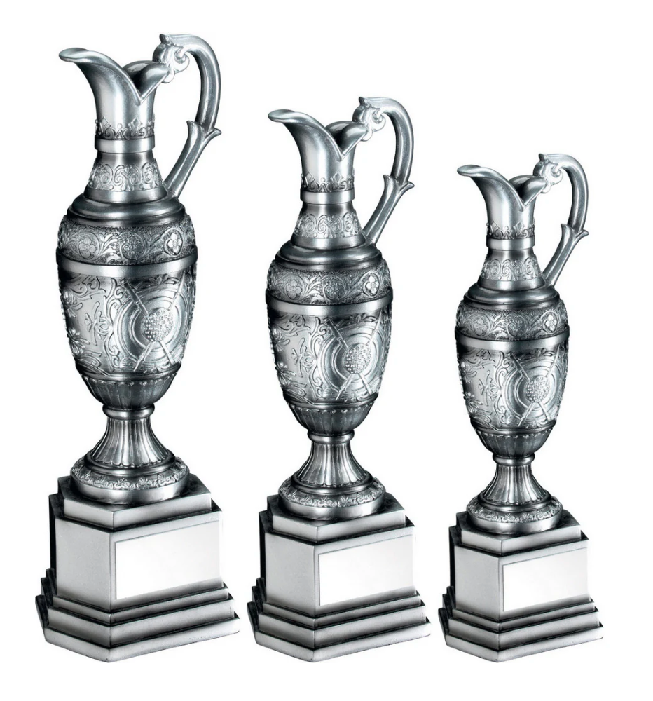 Pewter Golf Tournament Trophy Bundle
