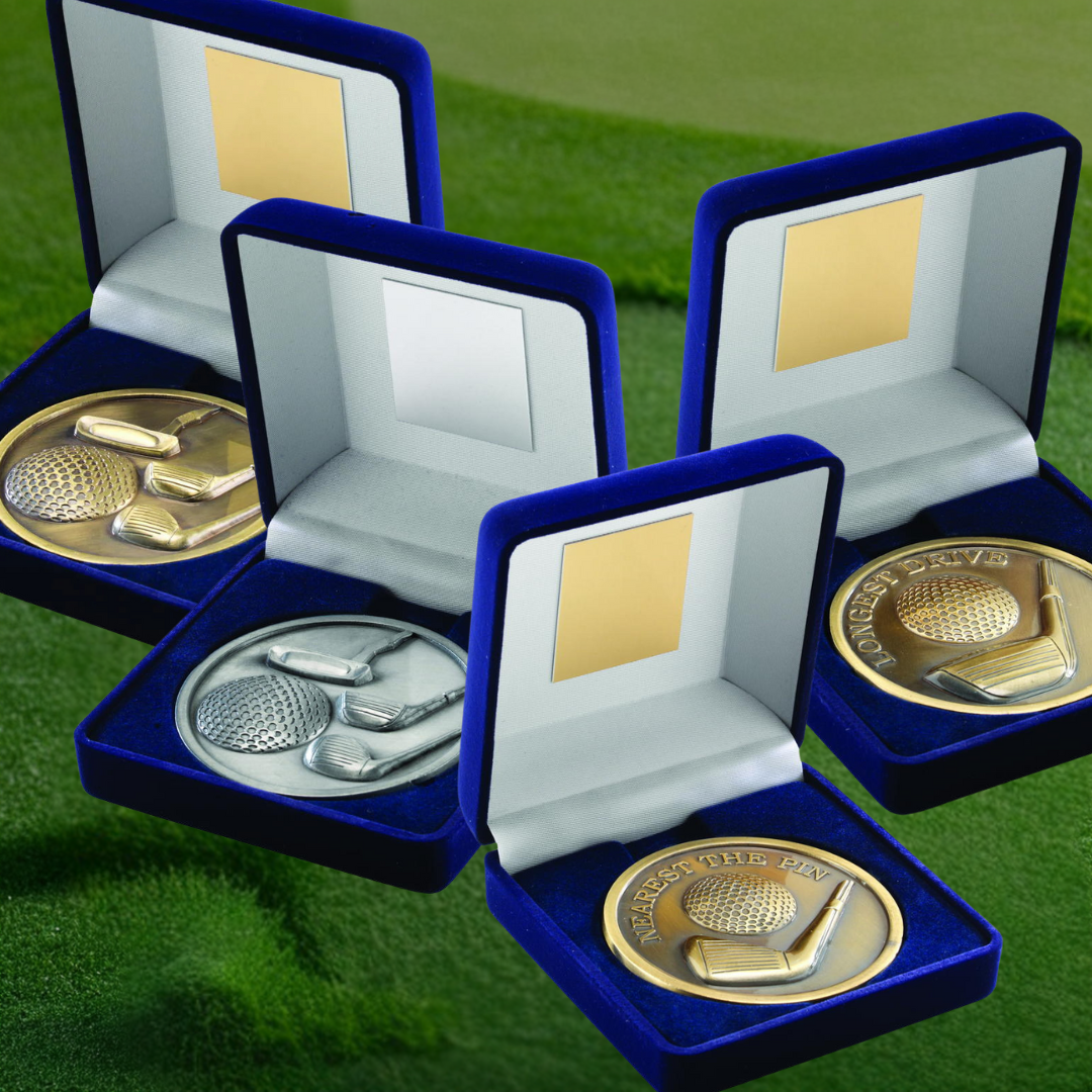 Golf Day Medal Pack - Winner, Runner-Up, Nearest The Pin & Longest Drive