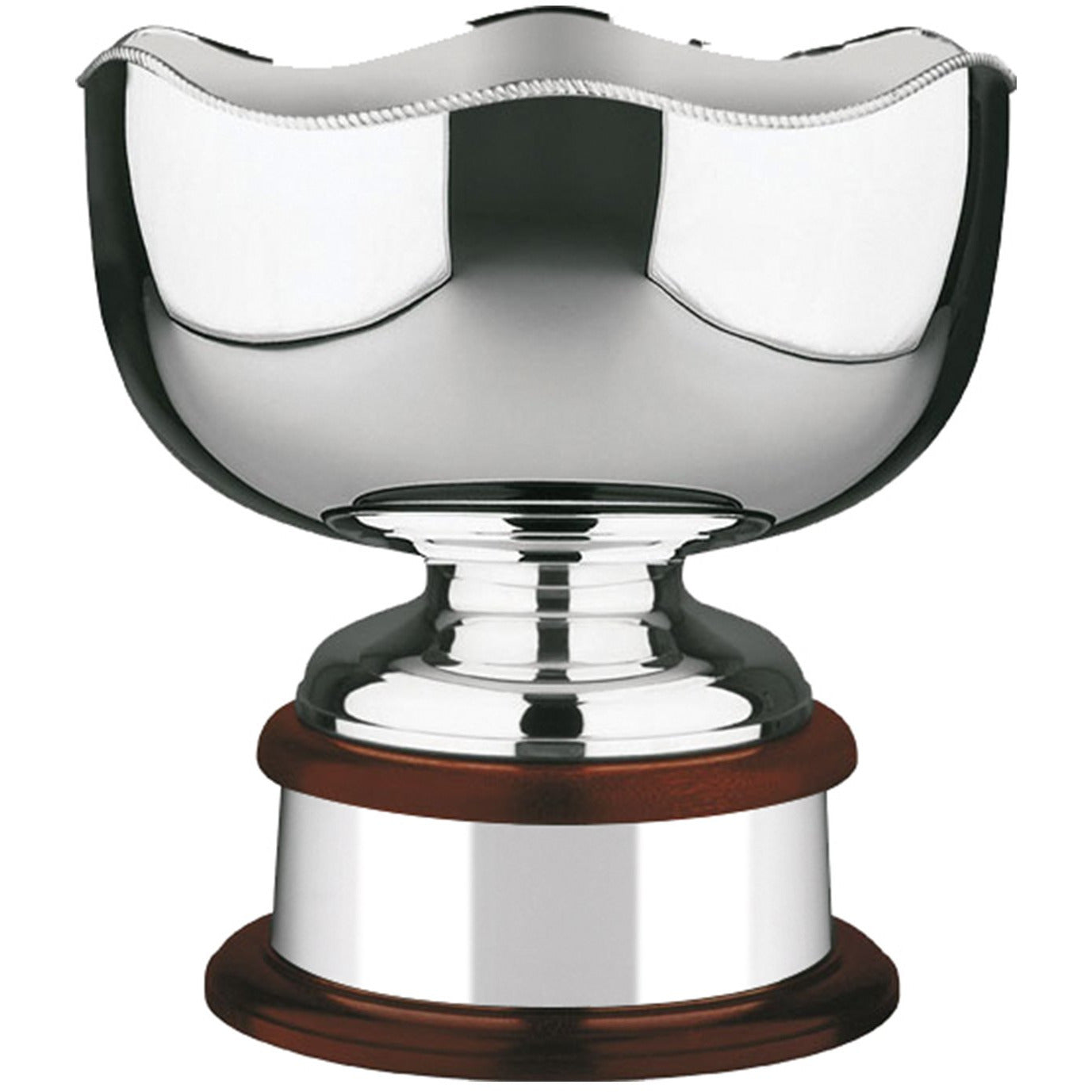 Silver Plated World Cup 'Wavy Edge' Gadroon Trophy Bowl