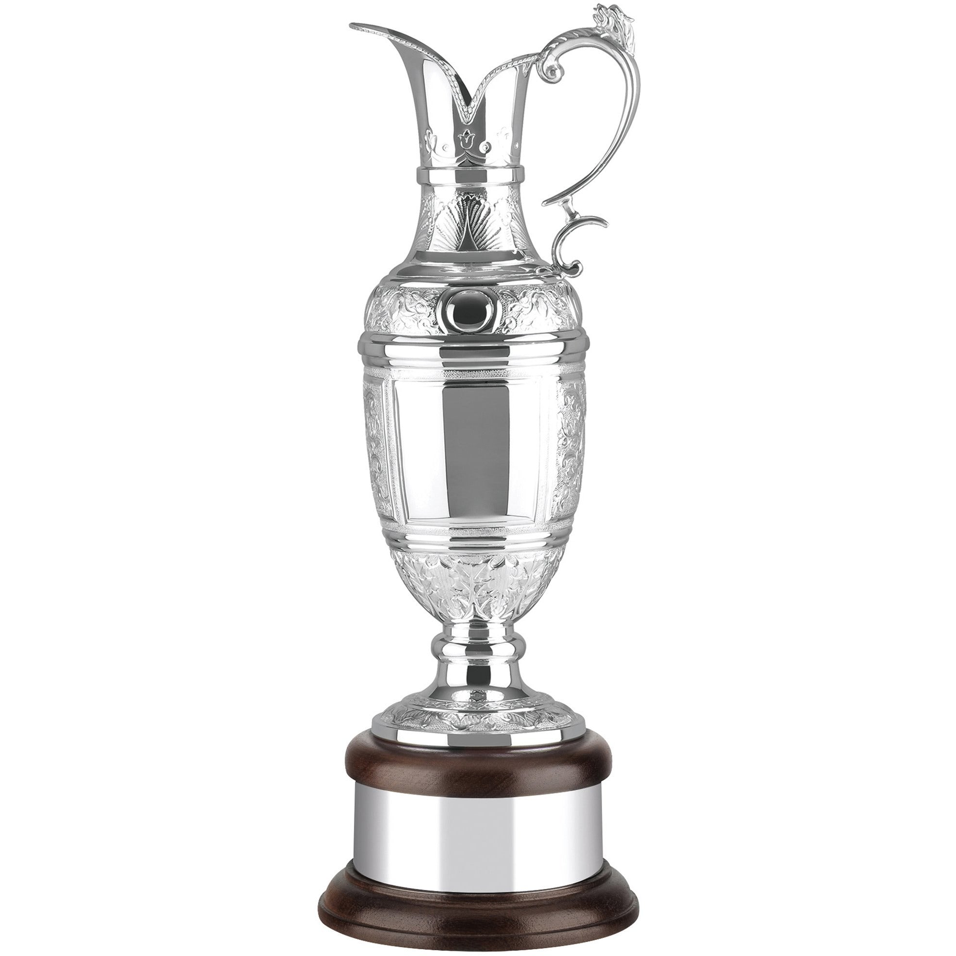 15.25in Ultimate Silver Plated Golf Claret Jug (With Hand-Chasing)