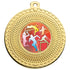 Athletics Female Gold Swirl 50mm Medal