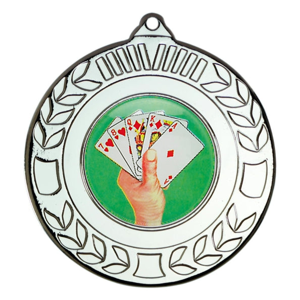 Cards Silver Laurel 50mm Medal