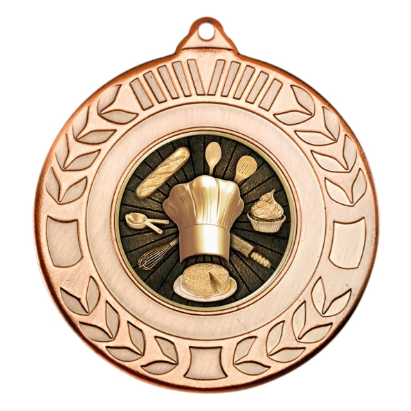 Cooking Bronze Laurel 50mm Medal
