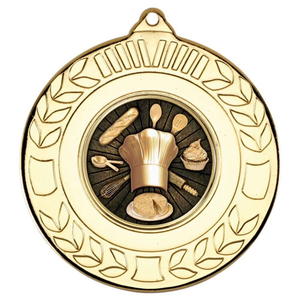 Cooking Gold Laurel 50mm Medal