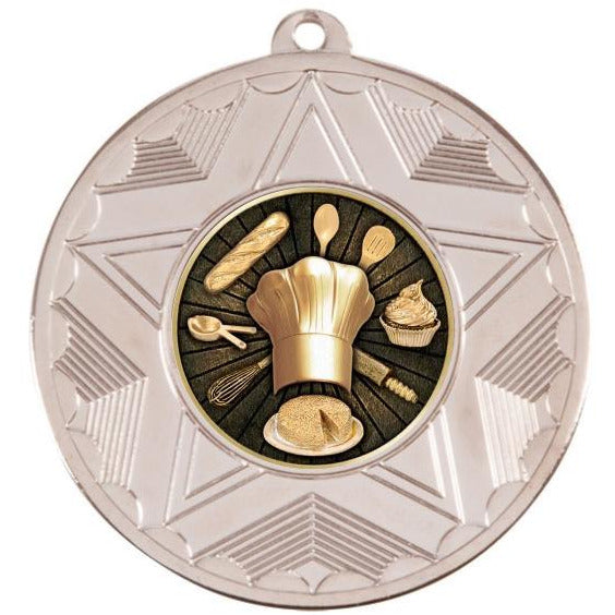 Cooking Silver Star 50mm Medal