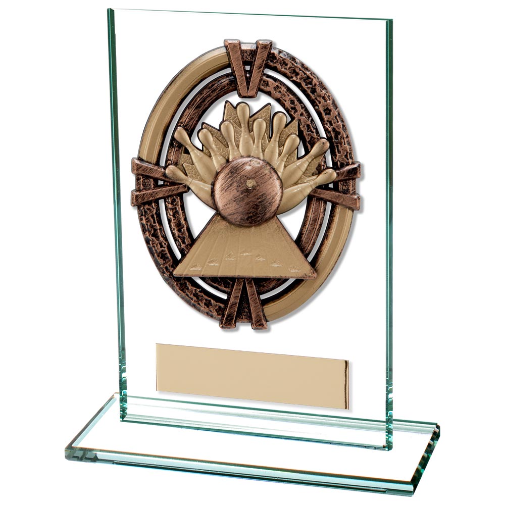 Maverick Legacy Ten Pin Jade Glass Award