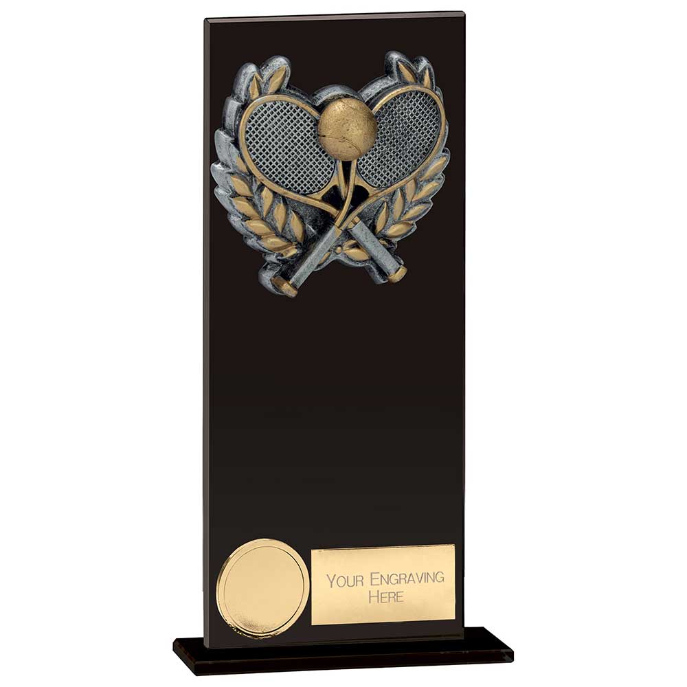 Euphoria Hero Tennis Glass Award - Jet Black