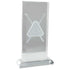 Motivation Pool Crystal Award - With Engraved Silver Plaque
