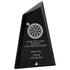 Altitude Glass Award on Chrome Pin Stand - Jet Black