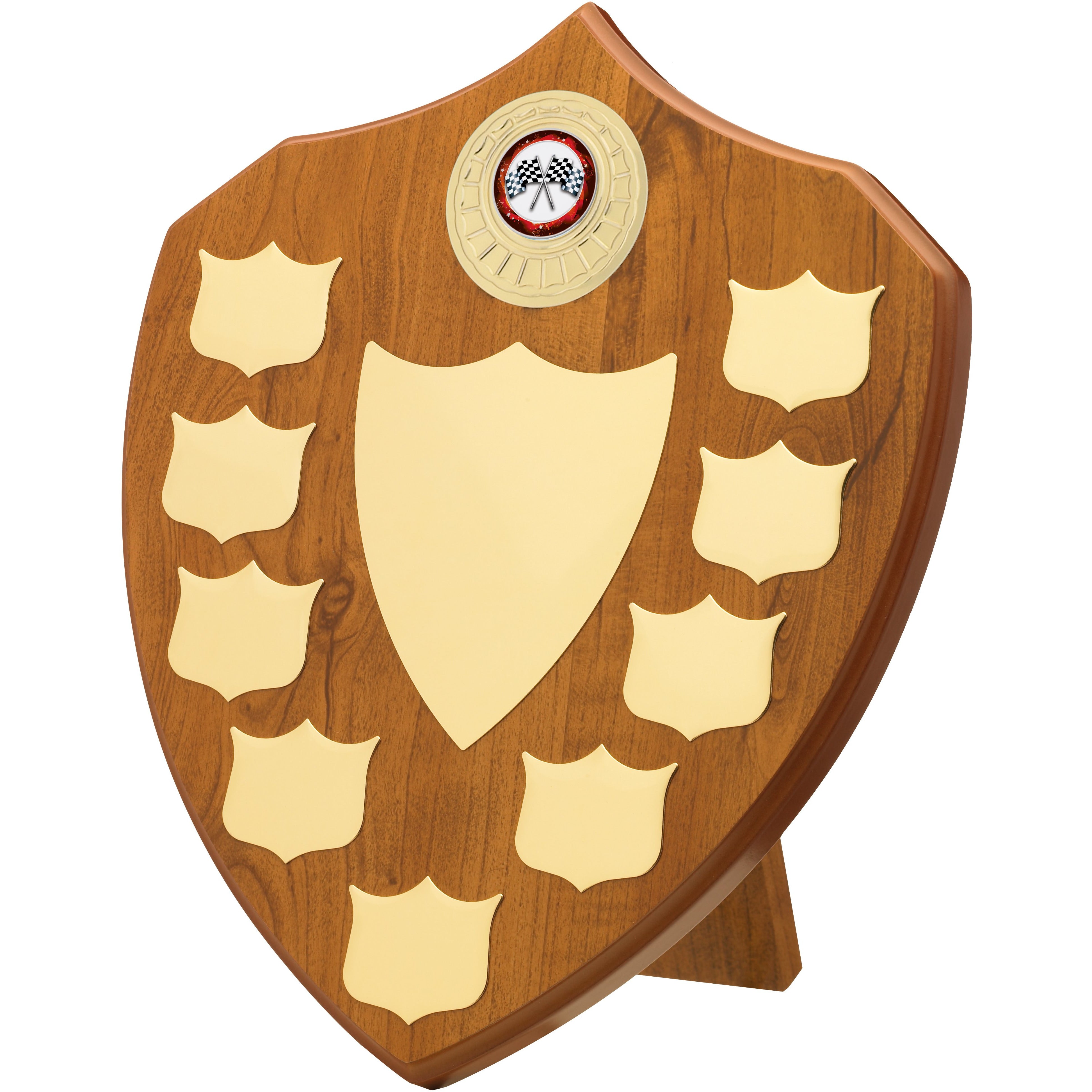 Maple 9 Year Budget Presentation Shield 25.5cm