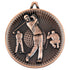 Golf Deluxe Medal - Bronze 2.35in
