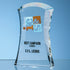 Colour Print Personalised Crystal Caledonian Arch Award