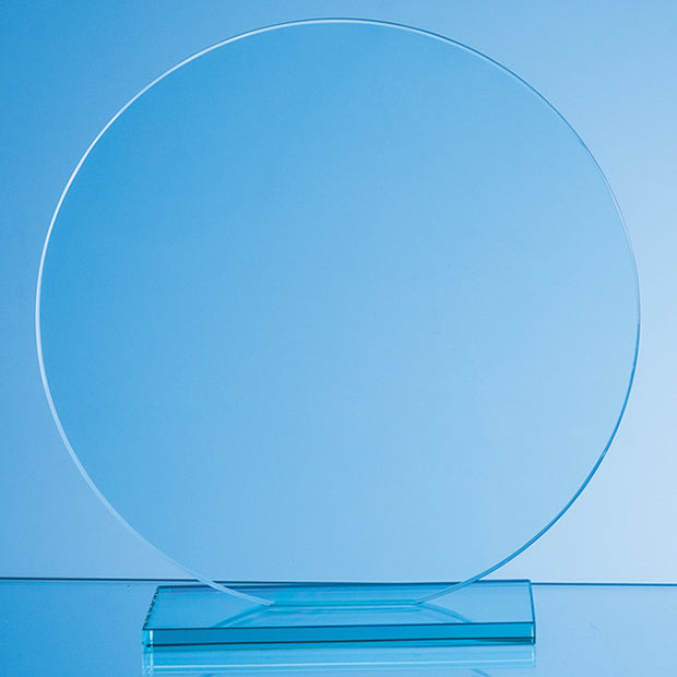 Engraved Jade Glass Circle Award