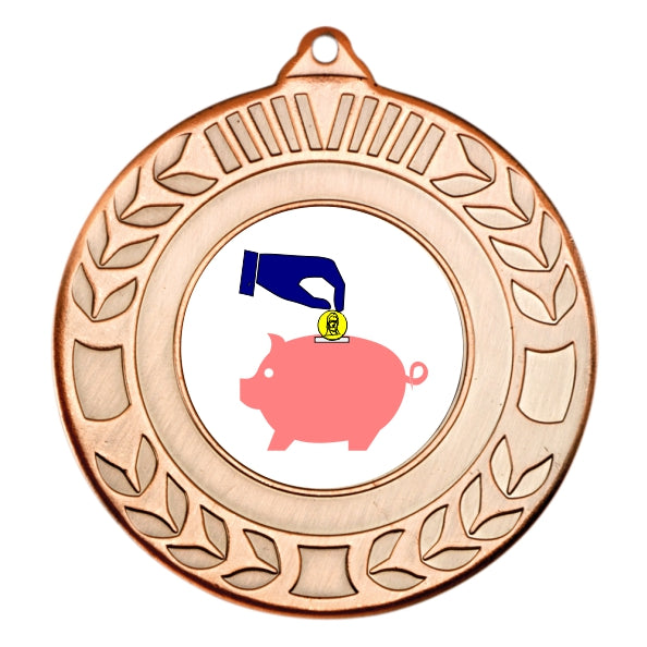 Fundraising Bronze Laurel 50mm Medal