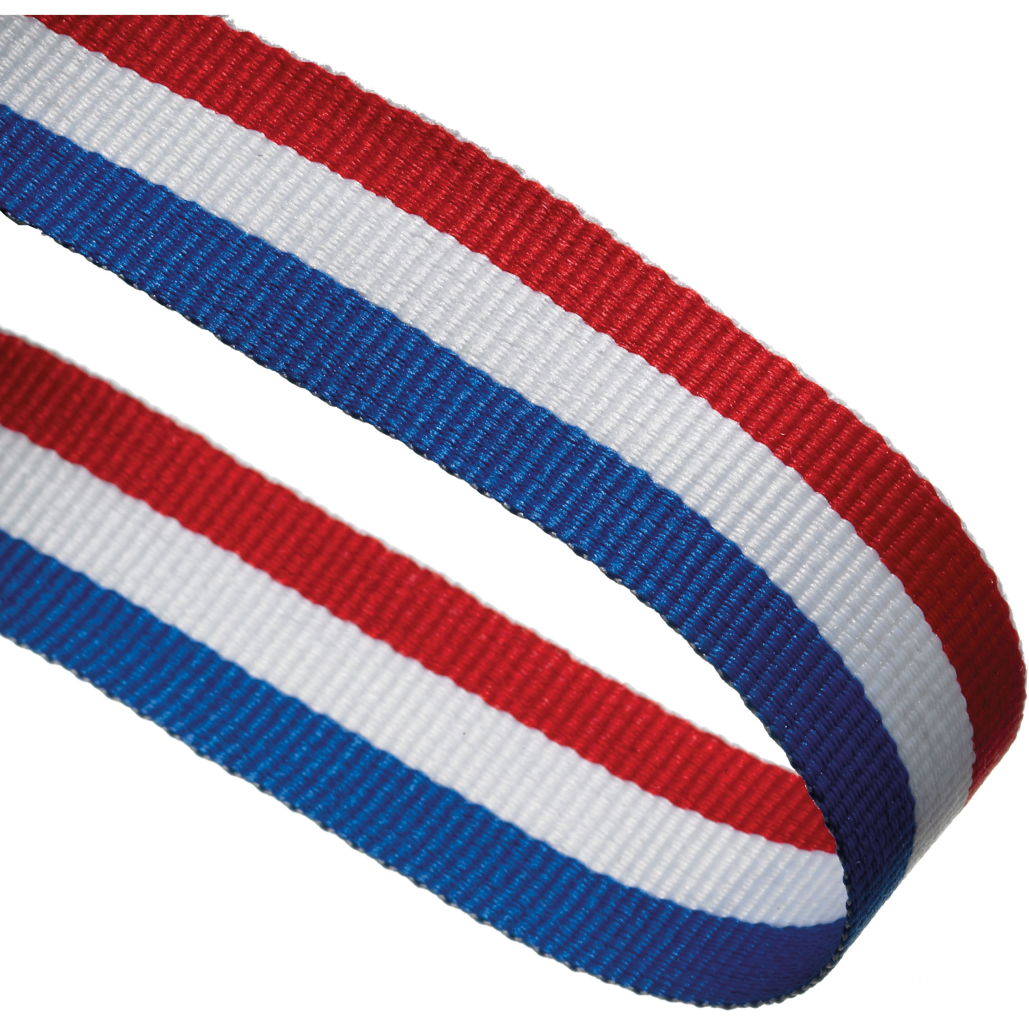 Red White And Blue 22mm Wide Ribbon And Clip