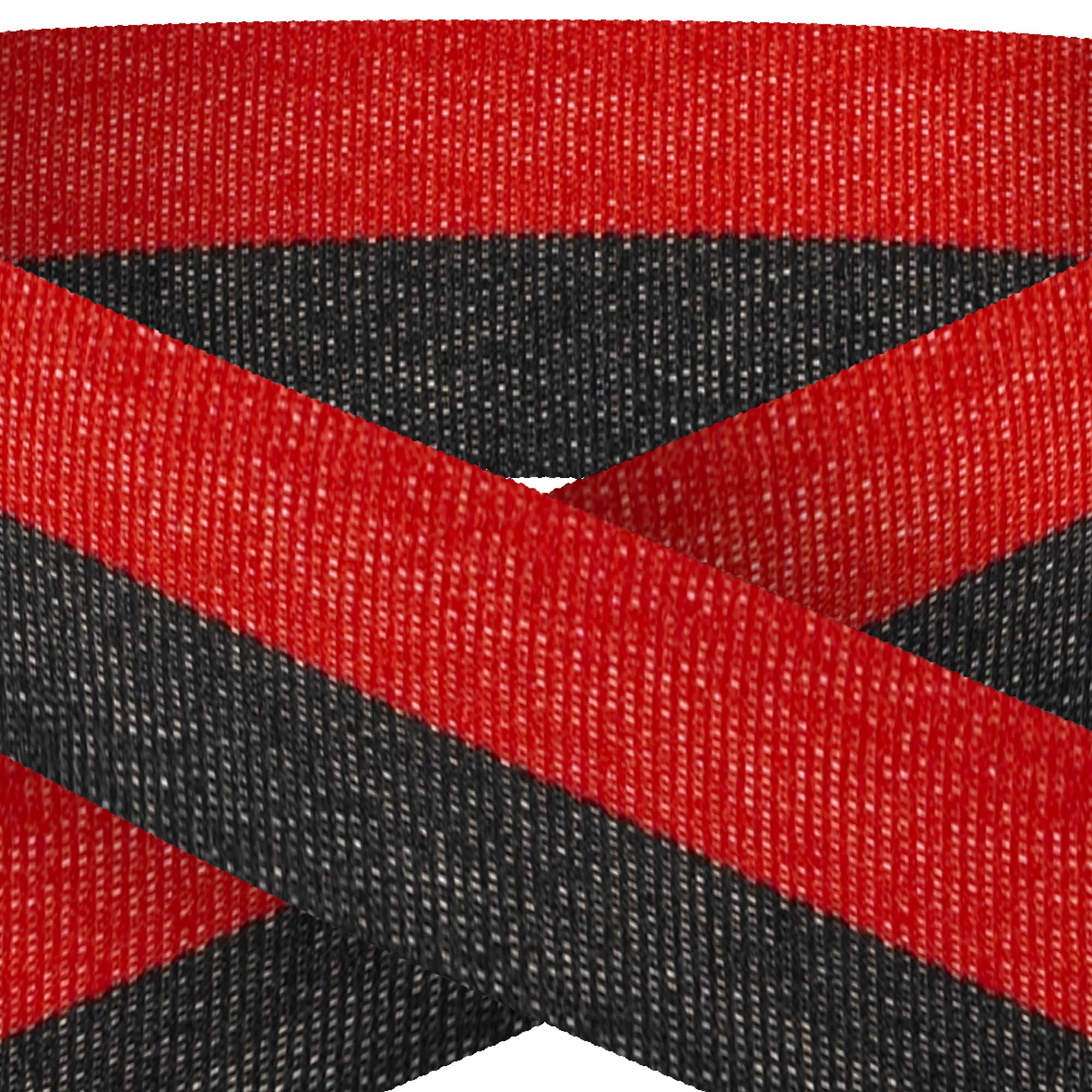 Black And Red 22mm Wide Ribbon And Clip