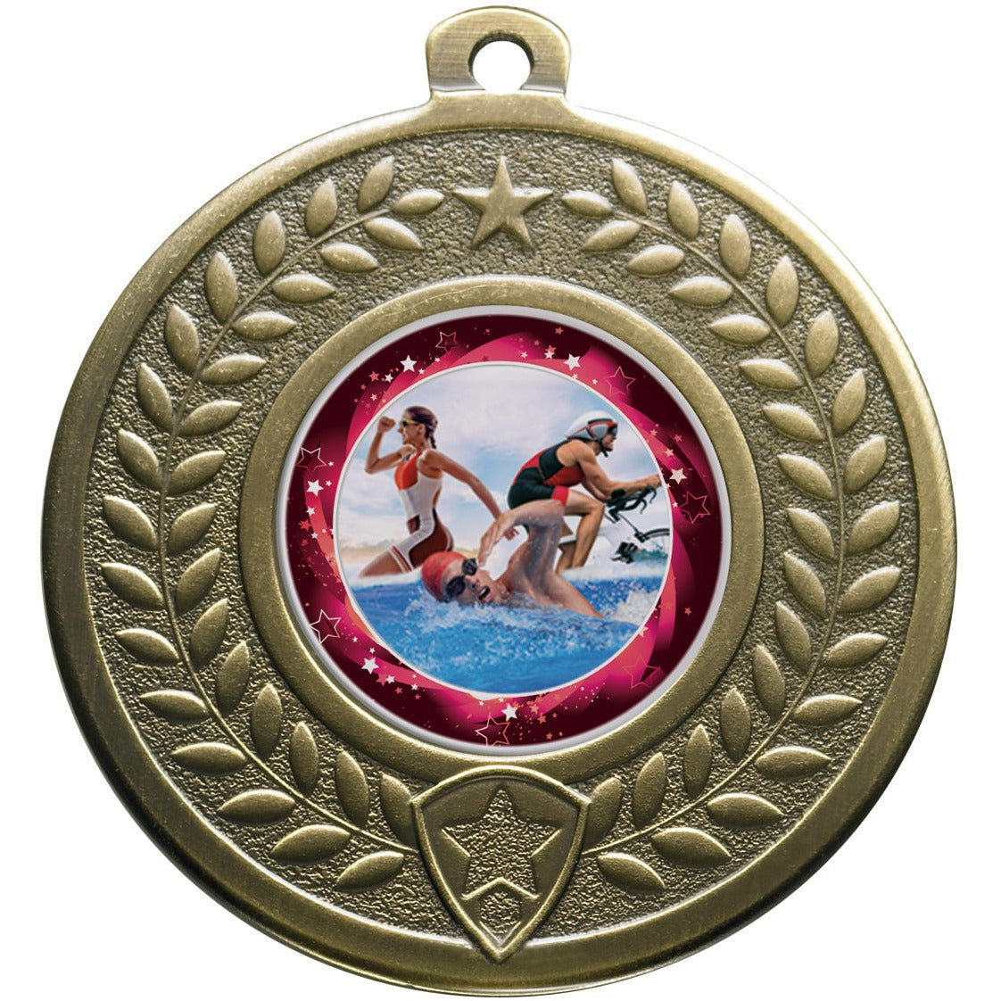 Medal 50mm Laurel Star Bronze
