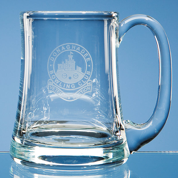 Handmade Aleman 1 Pint Glass Tankard - Engraved