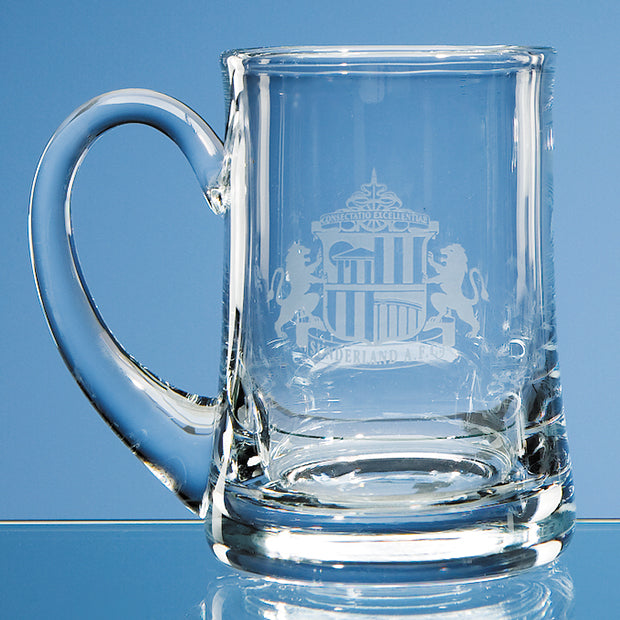 Handmade Aleman Half-Pint Glass Tankard - Engraved