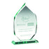 Personalised Jade Glass Award - Diamond On Base