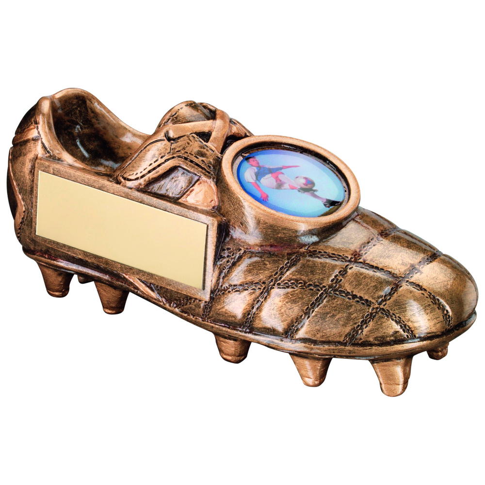 Bronze/Gold Football Boot Trophy