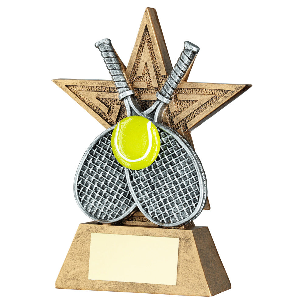 Bronze/Silver/Yellow Tennis Star Line Series Award