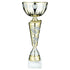 Gold/Silver Trophy Cup with Hole Pattern Stem