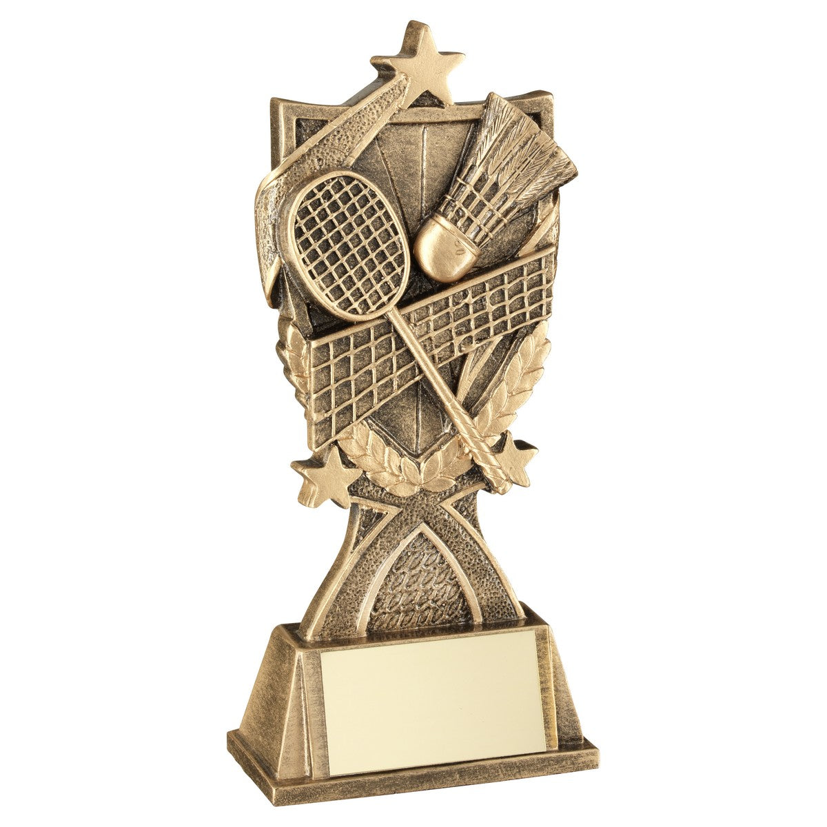 Badminton '3 Star Wreath' Statue Trophy