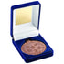 Blue Velvet Box And 50mm Medal Multi Athletics Trophy - Bronze 3.5in