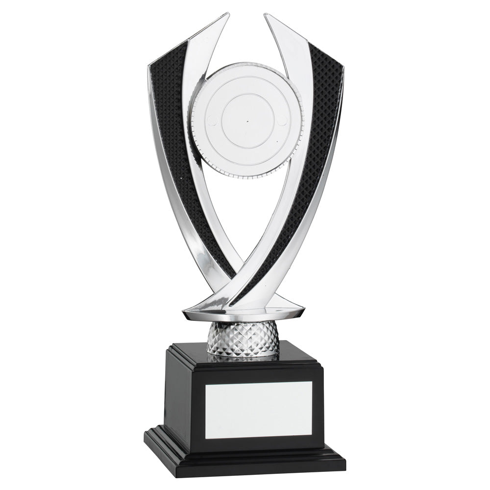 Silver/Black 'Diamond' Plastic Award On Base