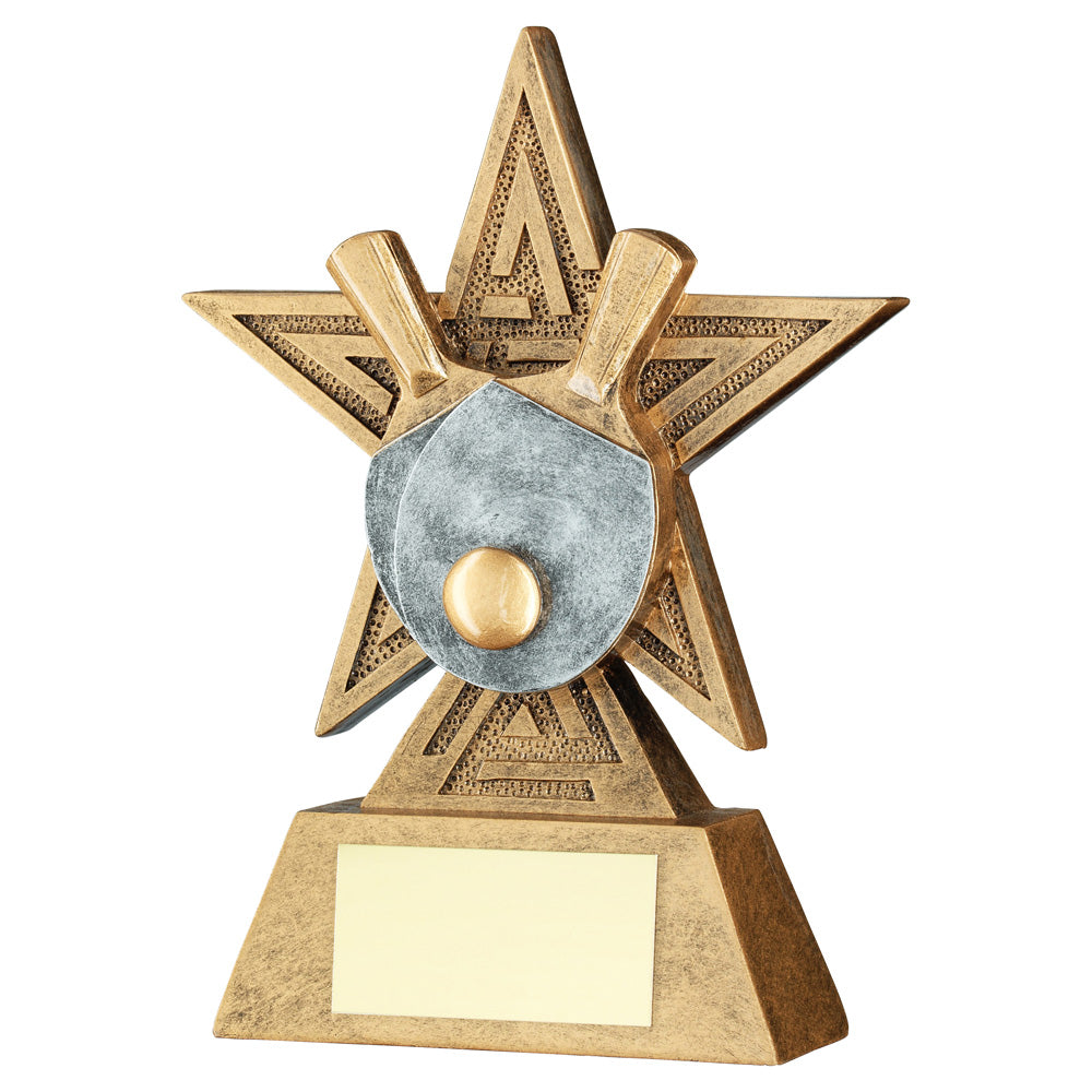 Bronze/Silver/Gold Table Tennis Star Line Series Trophy