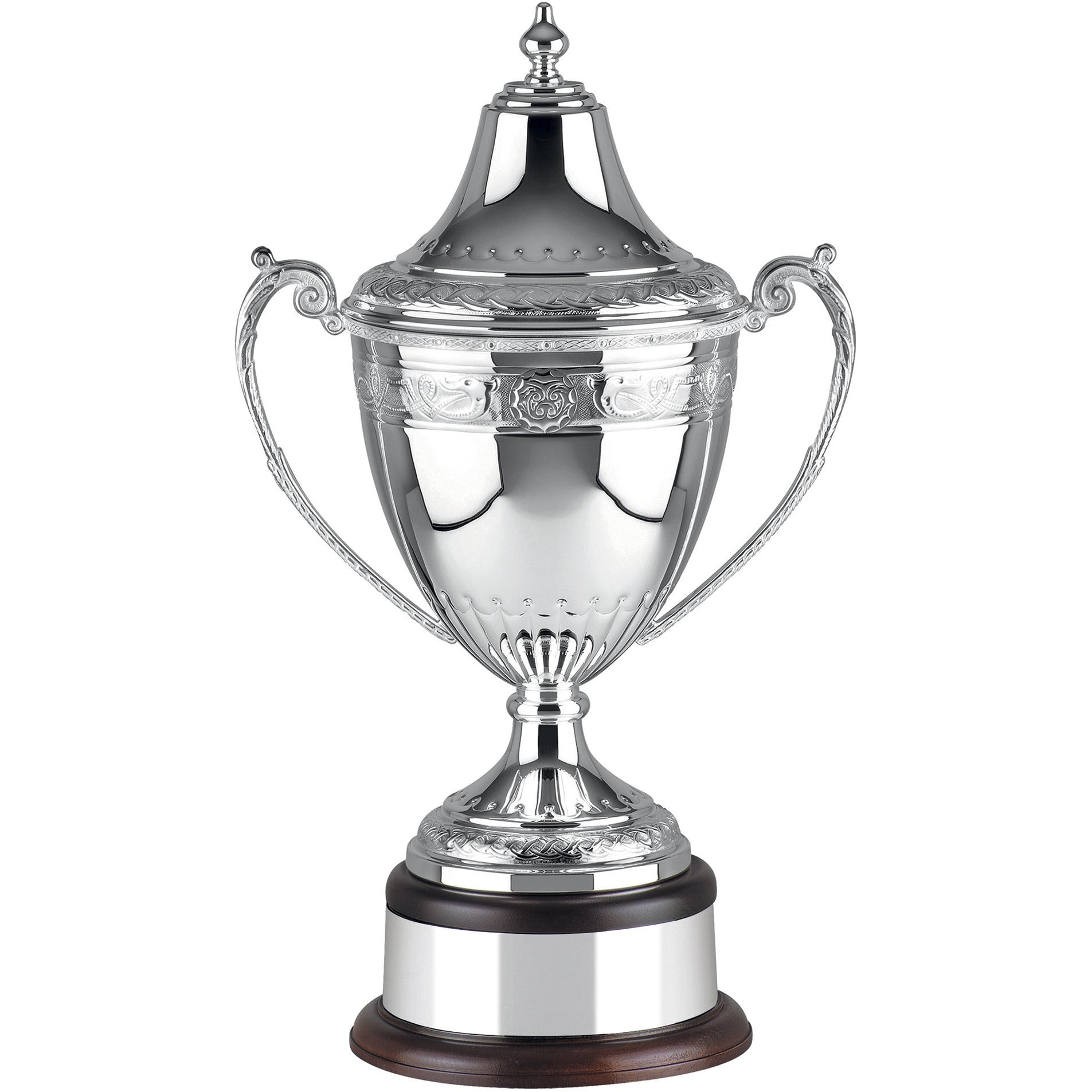20.50in Silver Plated Ultimate Celtic Cup - Hand-Chased