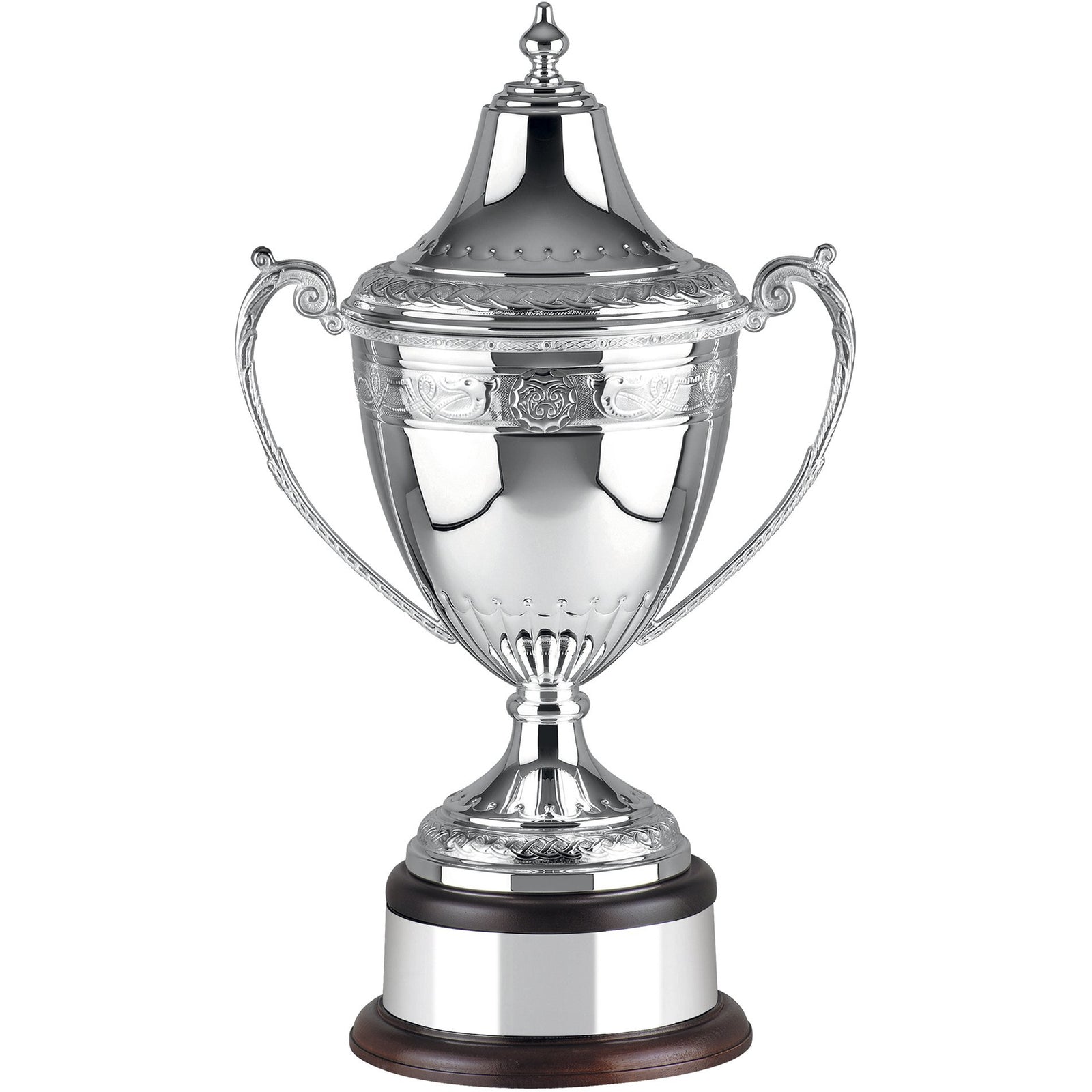 20.50in Silver Plated Ultimate Celtic Cup - Hand-Chased