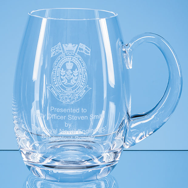 Large '1-and-a-half-pint' Barrel Tankard - Handmade and Engraved