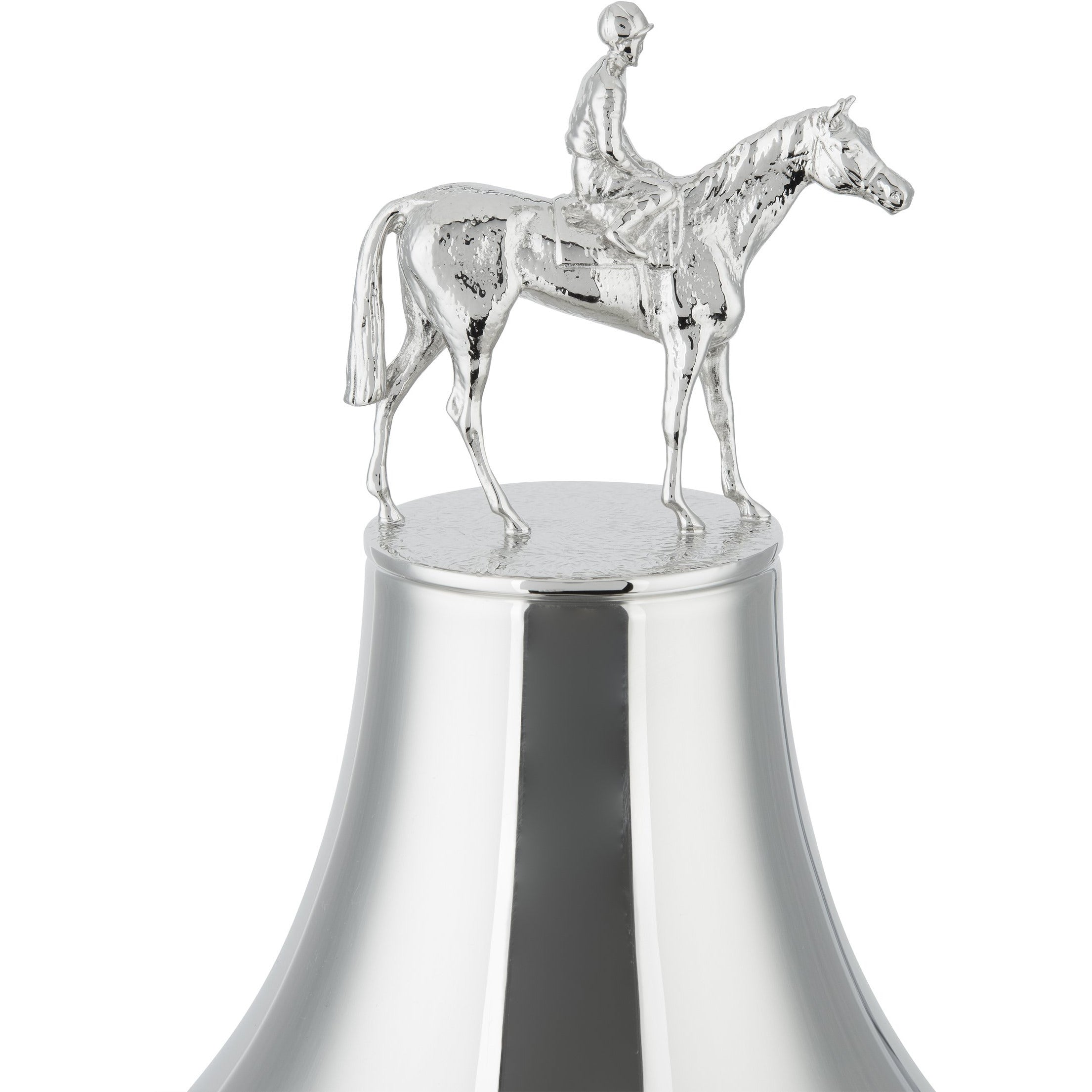 Imperial 23in Silver Plated Cup - Horse And Jockey Lid