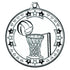 Netball 'tri Star' Medal - Silver 2in