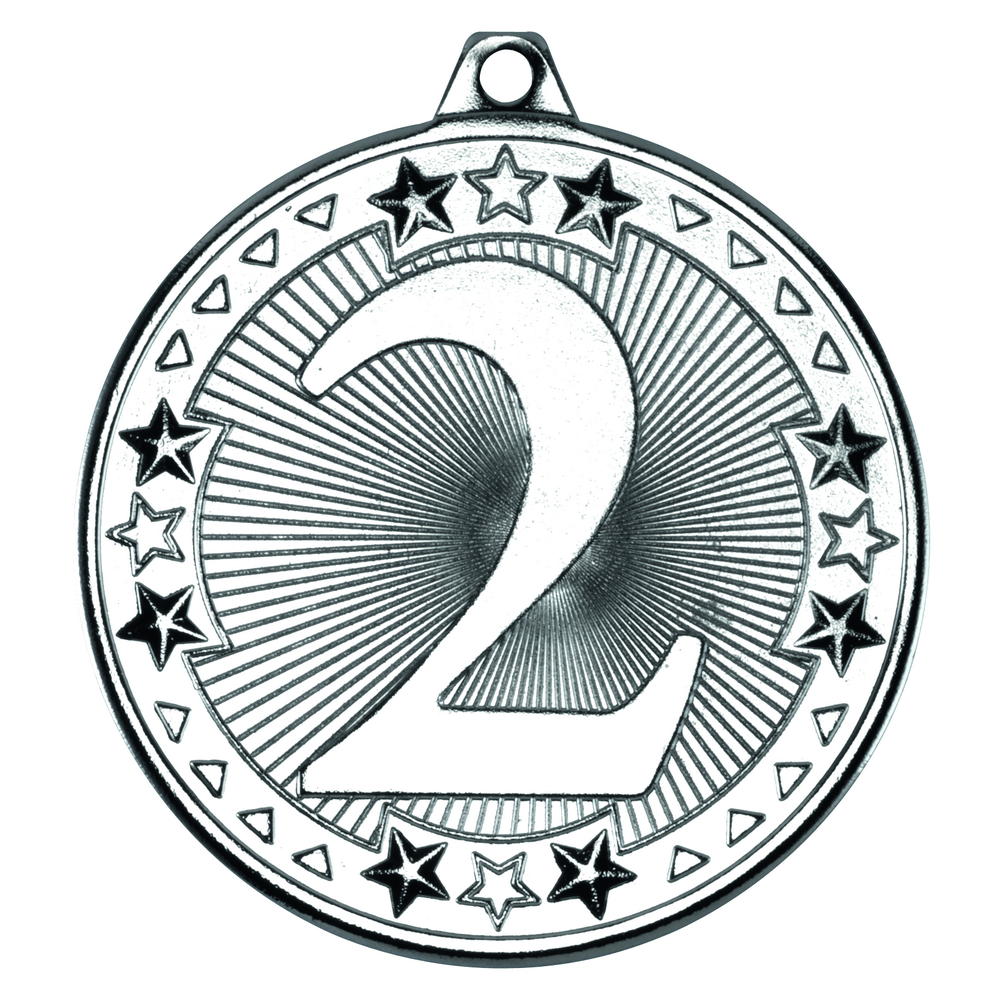 Tri Star Medal - 2nd Silver 2in