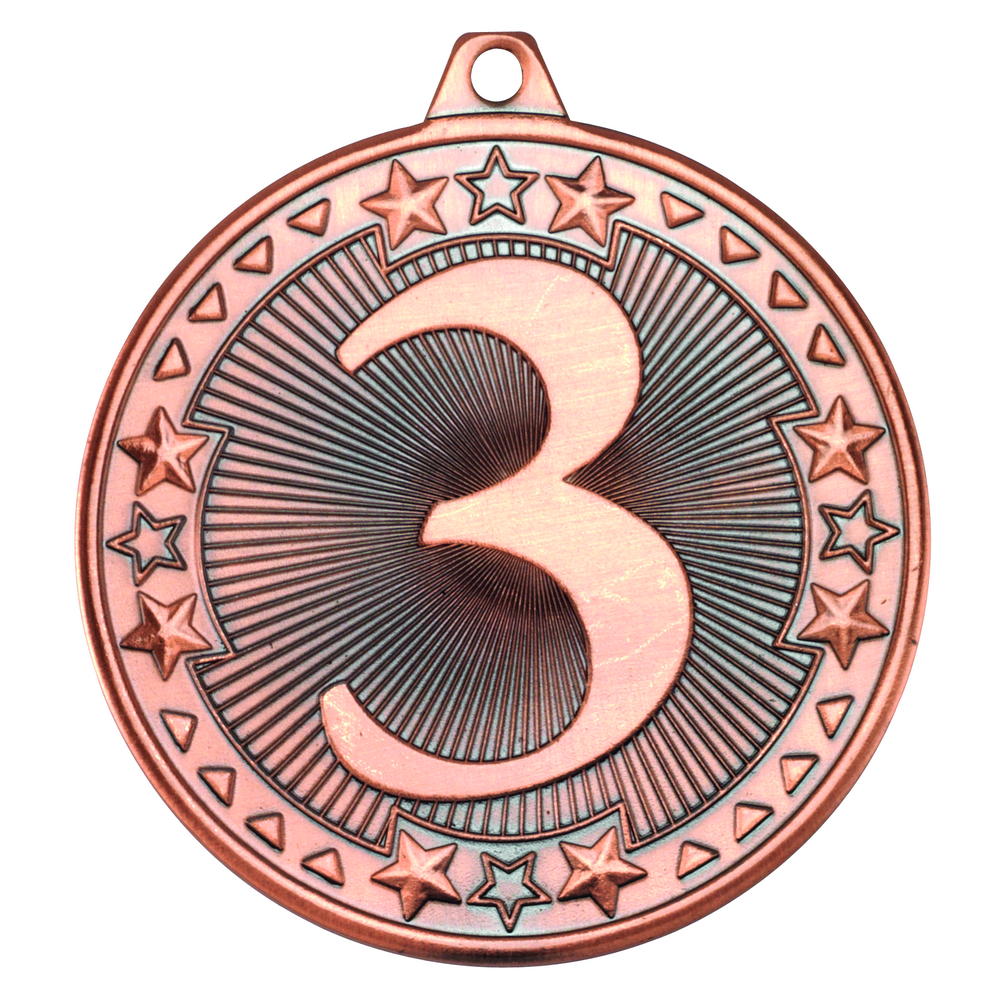 Tri Star Medal - 3rd Bronze 2in