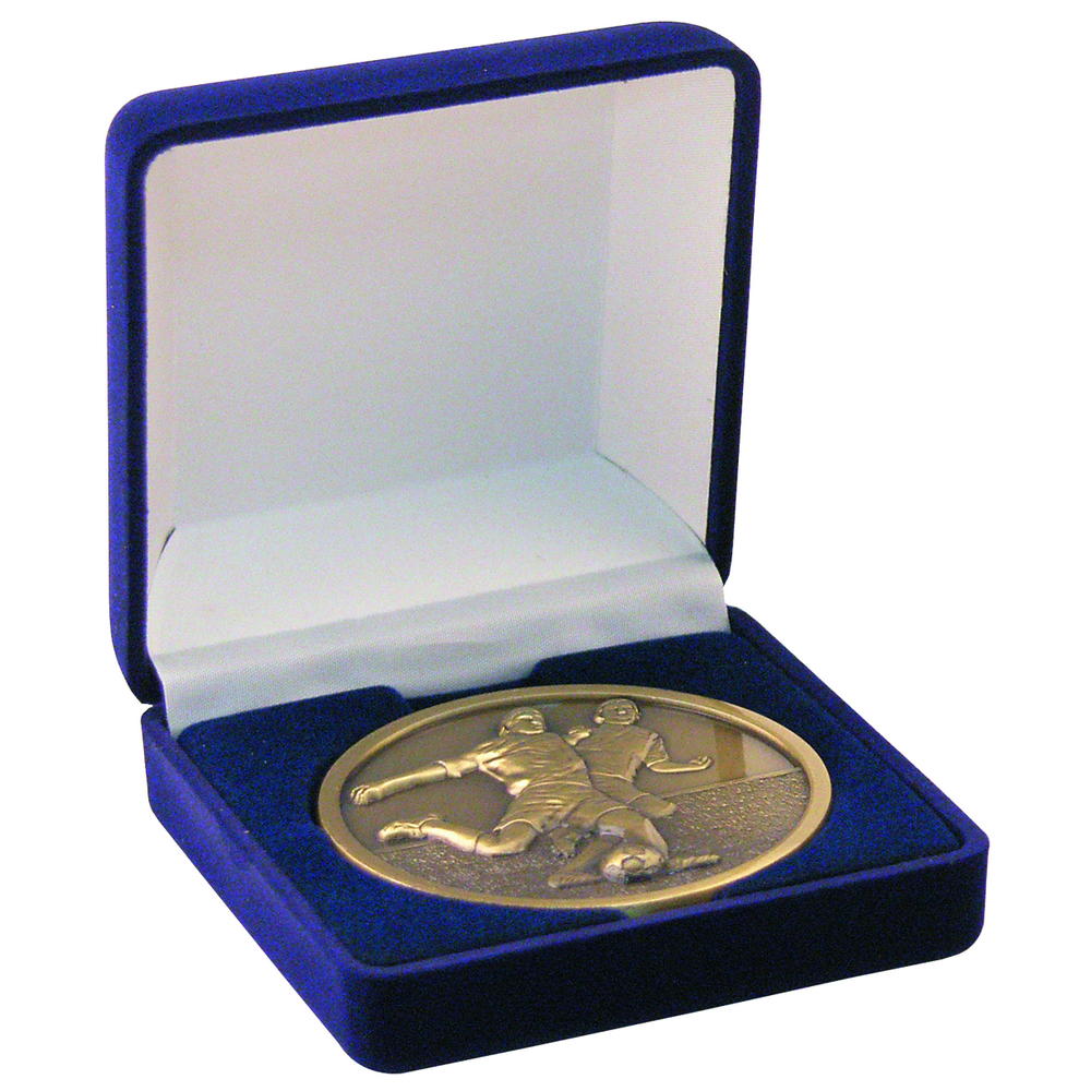 Deluxe Blue Medal Box - (50/60/70mm Recess)     3.5in