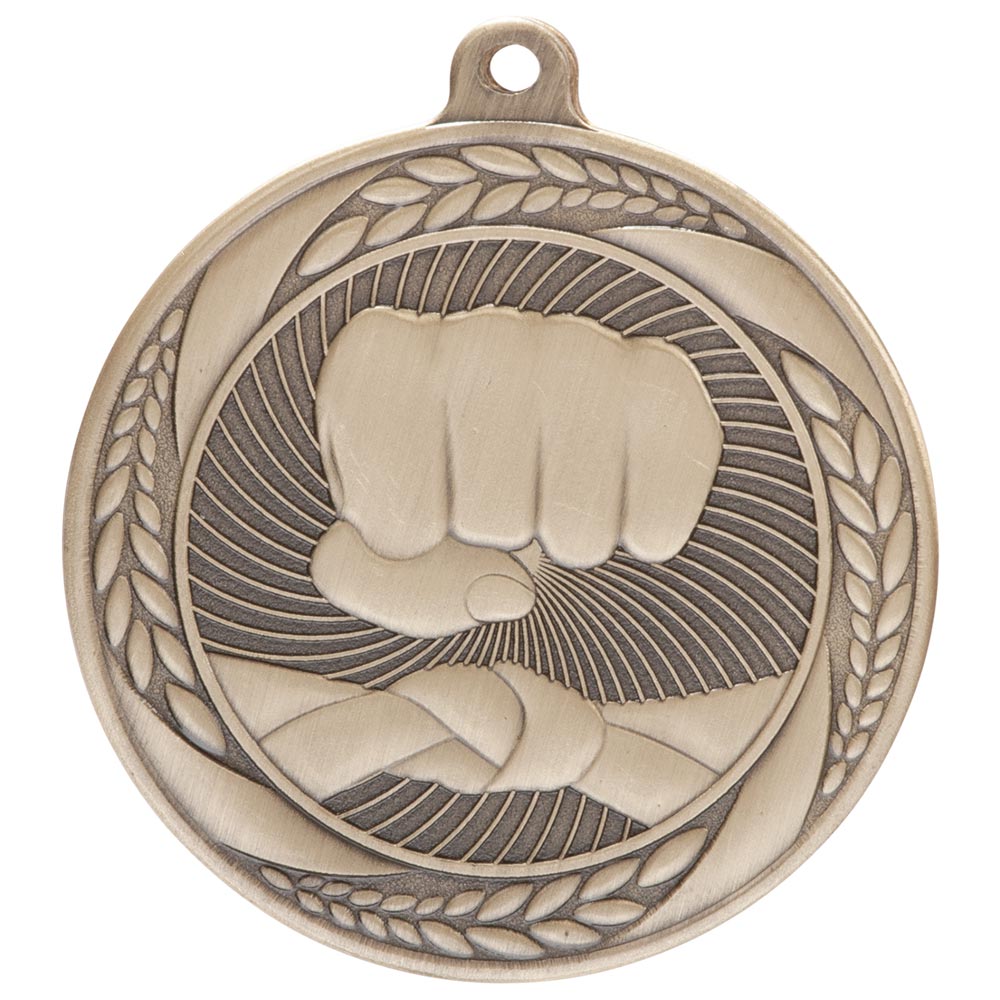 Typhoon Martial Arts Medal Gold 55mm