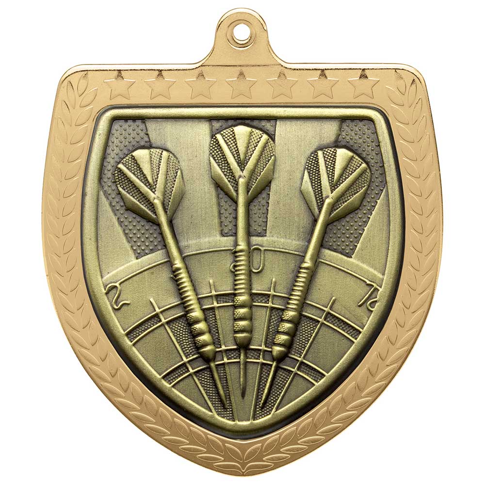 Cobra Darts Shield Medal Gold 75mm