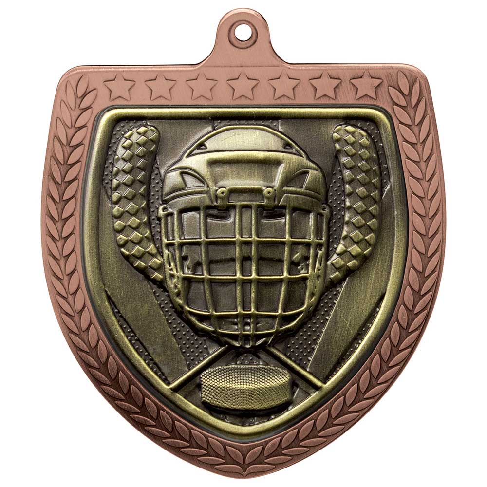Cobra Ice Hockey Shield Medal Bronze 75mm