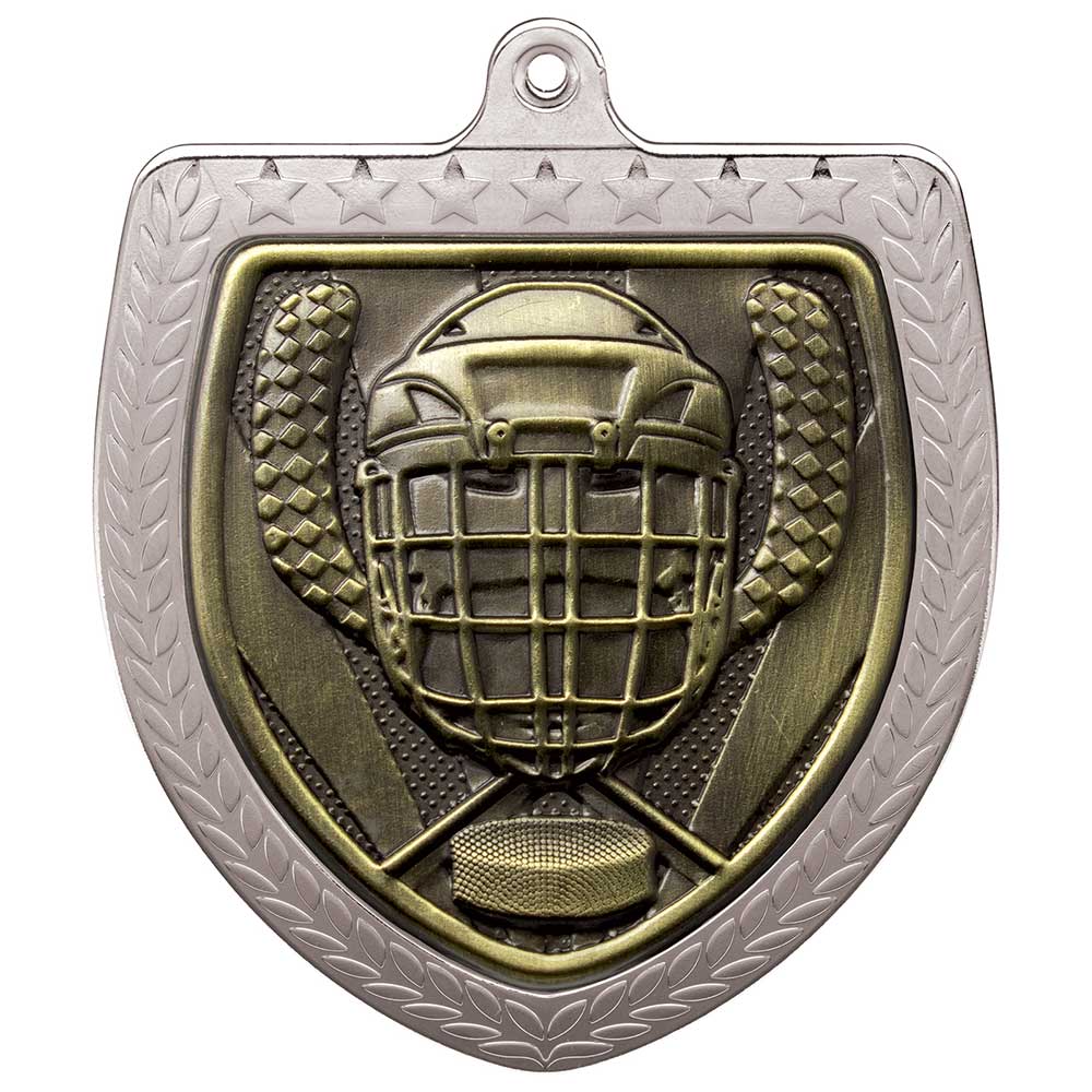 Cobra Ice Hockey Shield Medal Silver 75mm